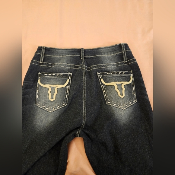 other Denim - Dark Blue Jeans with Embroidered Pockets Size XL‎